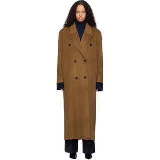 The Frankie Shop, Brown Gaia Double Breasted Coat