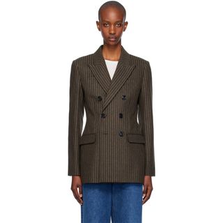 Ami Paris, Brown Double-Breasted Blazer