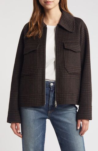 Cheyenne Houndstooth Zip Jacket