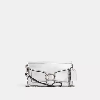 Tabby Crossbody in Silver Metallic