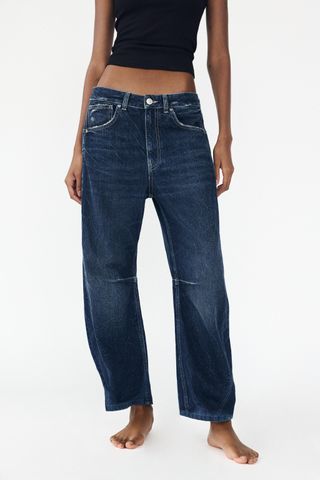 Relaxed Mid-Rise Balloon Trf Jeans