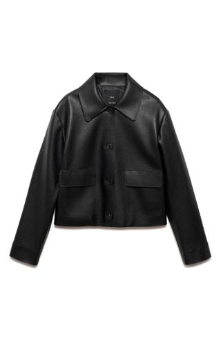 MANGO, Sabina Faux Leather Jacket