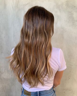 @anthonyholguin caramel balayage hair