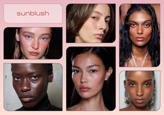 SS25 beauty trend: sun-kissed blusher