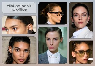 SS25 beauty trend: Slicked back hairstyles