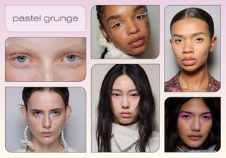 SS25: grungy pastel makeup