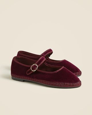 Flabelus X J.crew Mary Jane Espadrilles in Velvet