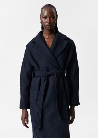 Voluminous Belted Wool Coat