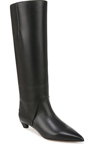 Martin Pointed Toe Knee High Boot