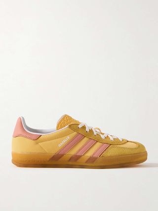 Gazelle Indoor Leather and Suede-Trimmed Nylon Sneakers