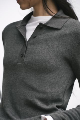 Soft Polo Collar Sweater