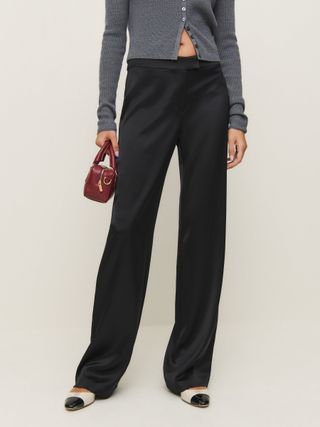 Mimi Low Rise Satin Pant