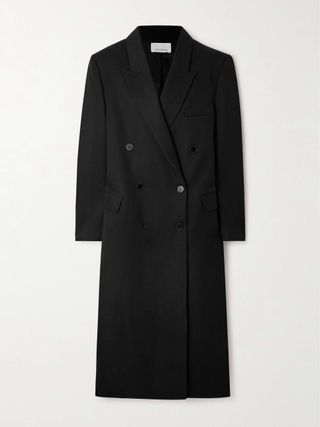 Jane Oversized Double-Breasted Twill Coat