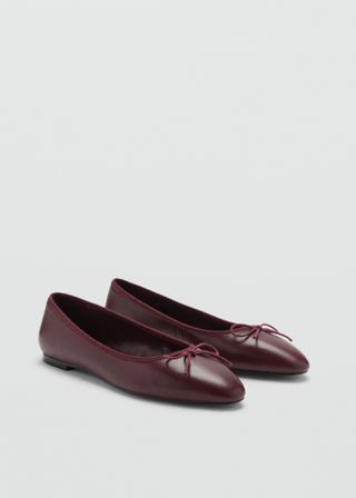 Leather Ballet Flats - Women | Mango United Kingdom