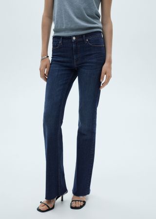 Fiona Flared Mid-Rise Jeans - Women | Mango Usa