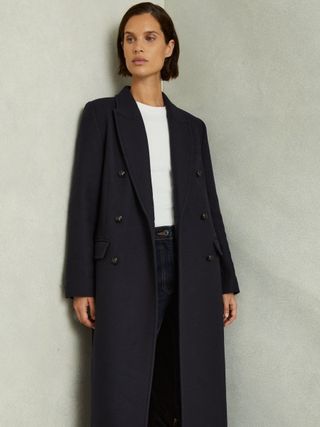 Florence Wool-Blend Twill Double-Breasted Coat