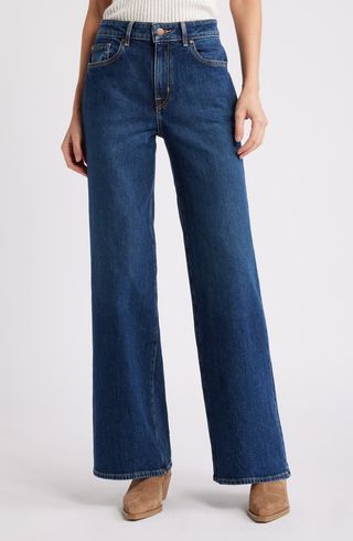 High Rise Wide Leg Jeans