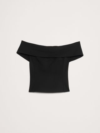 Lightweight Ponte Off-Shoulder Top