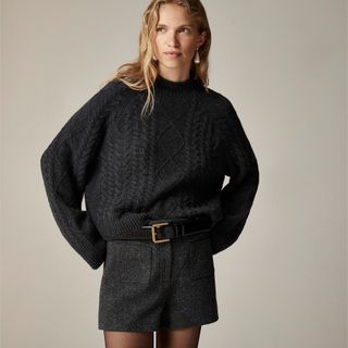 J.Crew, Cable-Knit Rollneck™ Sweater in Supersoft Yarn