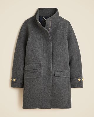 Toscana Coat in Italian Stadium-Cloth Wool Blend