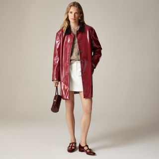 J.Crew, Collection Barn Jacket™ in Patent Faux Leather