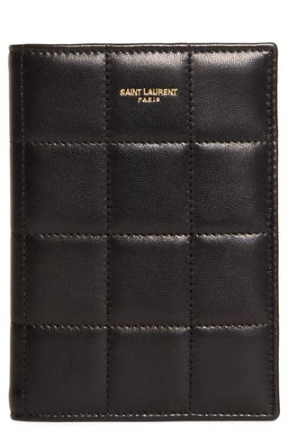 Quilted Leather Passport Case