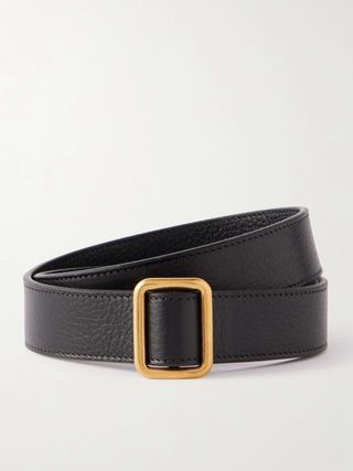 Jin Textured-Leather Belt