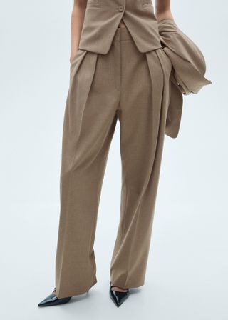 Wool Suit Trousers - Women | Mango United Kingdom