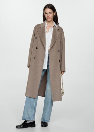 Handmade Oversized Wool Coat - Women | Mango United Kingdom