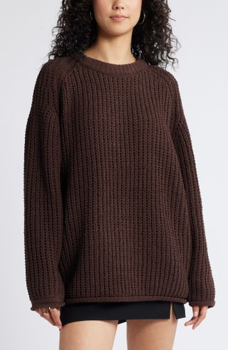 BP., Slouchy Chenille Pullover Sweater