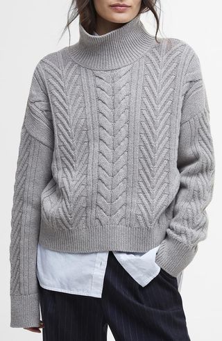 Beatrix Cable Stitch Turtleneck Sweater