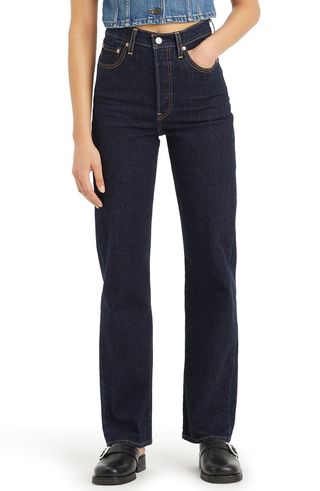 Ribcage High Waist Straight Leg Jeans