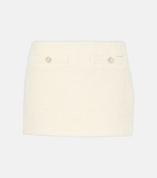 Wool-Blend Bouclé Miniskirt