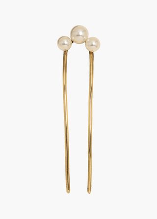 Gretel Hairpin -- Gold Pearl