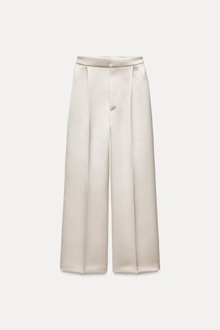 Darted Satin Effect Pants Zw Collection