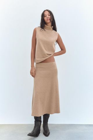 Soft Voluminous Midi Skirt