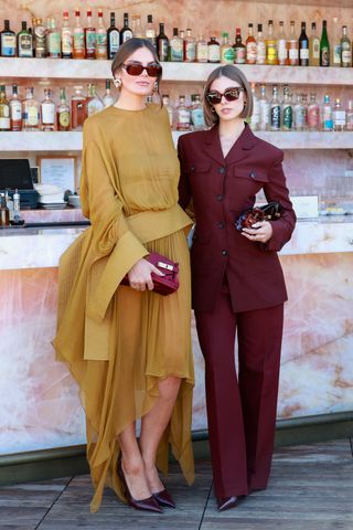 influencers wear Ferragamo sunglasses in Los Angeles