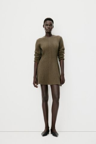 Rib-Knit Dress