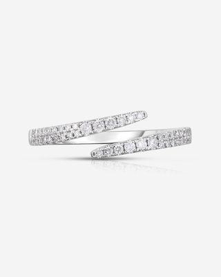 Open Diamond Wrap Ring