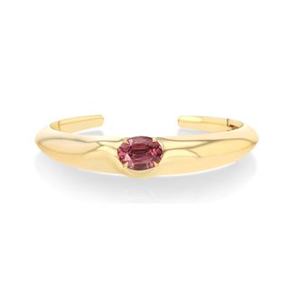 One of a Kind Spinel Liquid Gold Cuff