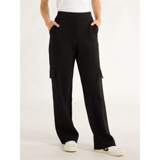 Free Assembly Wide Leg Knit Cargo Pants