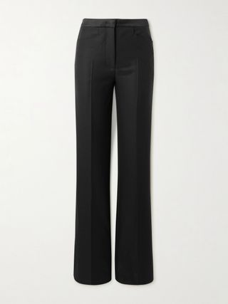 Tom Ford, Satin-trimmed wool, mohair and silk-blend flared pants