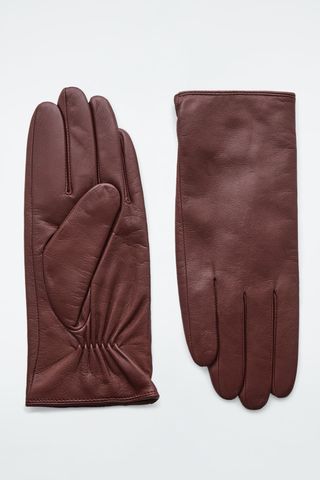 cos, Cashmere-Lined Leather Gloves