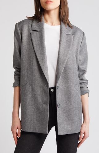 Herringbone Oversize Blazer