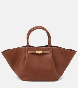 Midi New York Leather Tote Bag