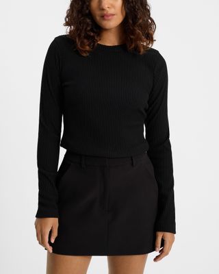 Express, Ribbed Crew Neck Sweater