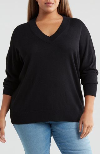 Relaxed V-Neck Sweater