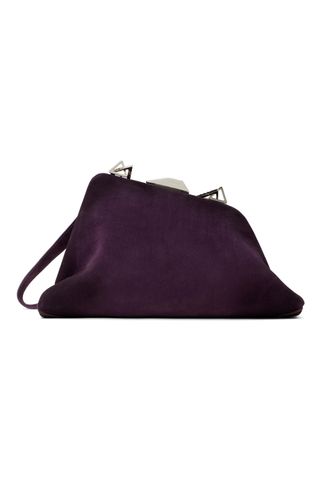 The Attico Purple Day Off Shoulder Bag