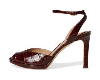 Lauren Ralph Lauren, Kyla Crocodile-Embossed Leather Sandals