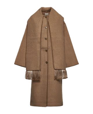 Toteme, Embroidered Wool-blend Scarf Coat